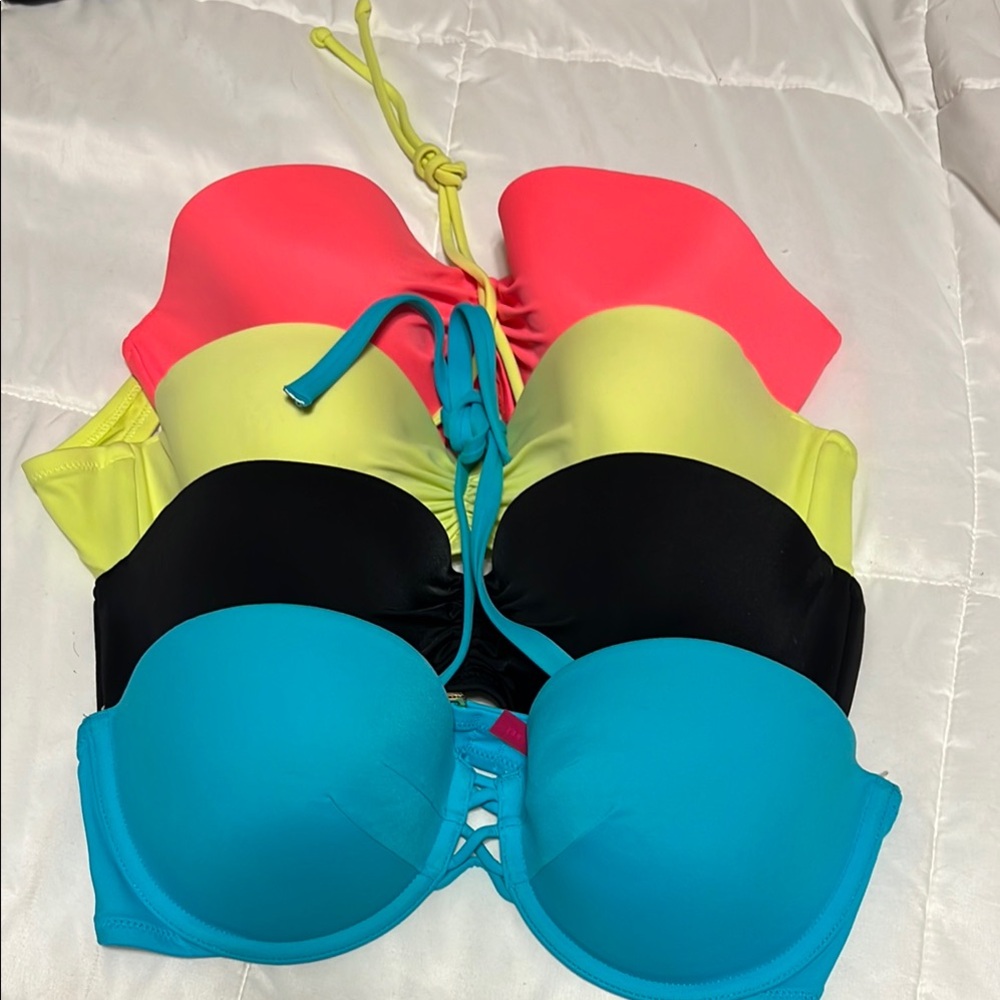 Vibrant Women's Swimwear Set - Black, Blue, Pink, Yellow